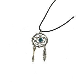 Zac's Alter Ego Dream Catcher Pendant on Wax Cord Necklace for Men/Women