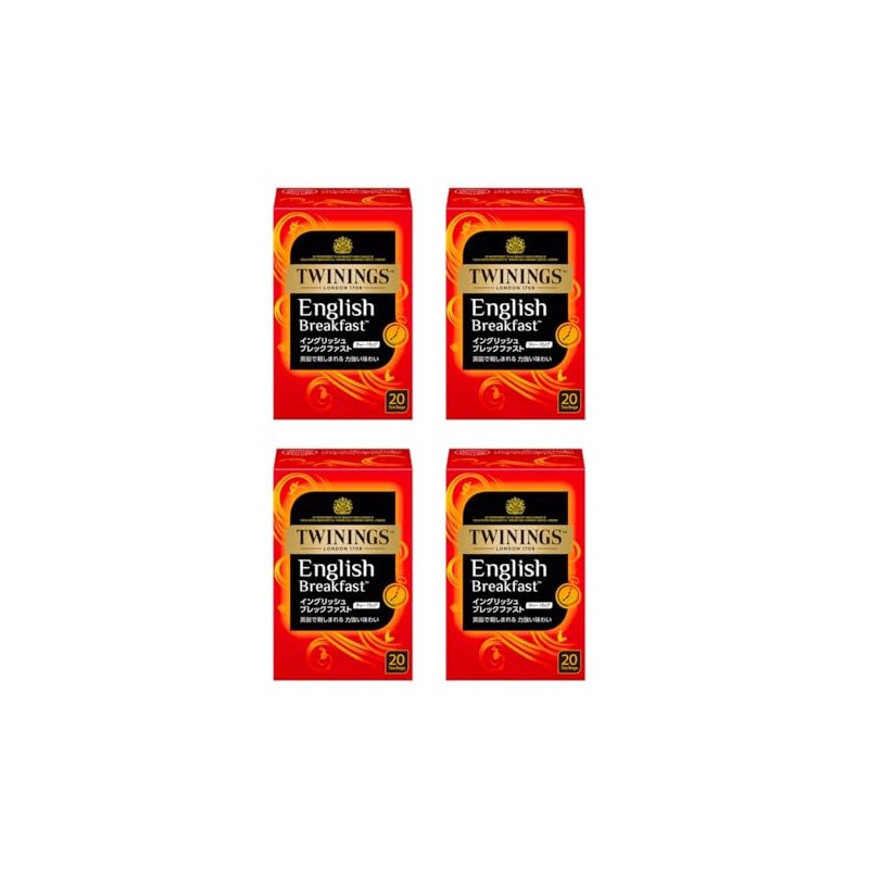 Twinings Tea Bags English Breakfast 20P x 4 Packs