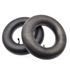2 x 3.50/4.00-6 inch hose with angle valve, inner hose for lawnmower, hand trolley, sack truck wheel, trolley, yard trailer