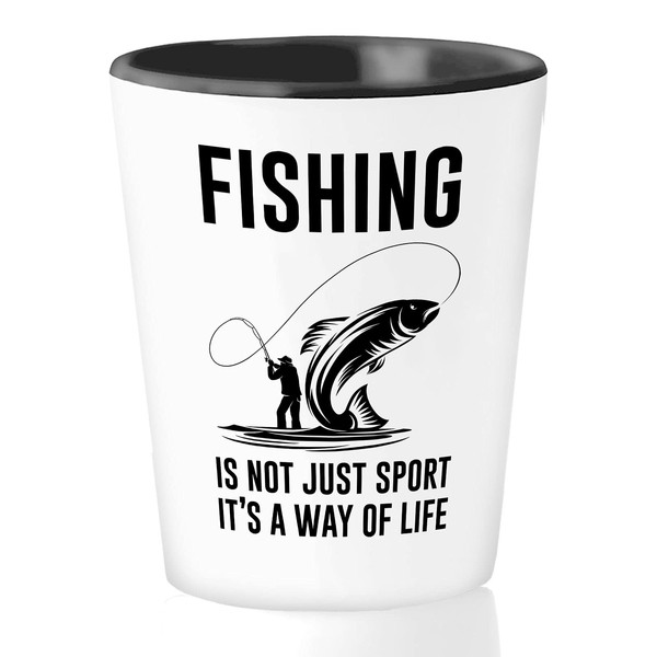 Bubble Hugs Fisher Shot Glass 1.5 oz - There Is
