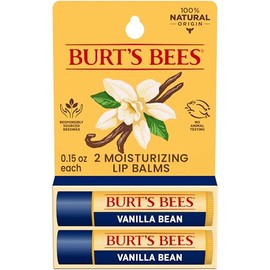 Burt's Bees Bálsamo Labial de Vainilla - Vanilla Bean Lipbalm - Pack x2