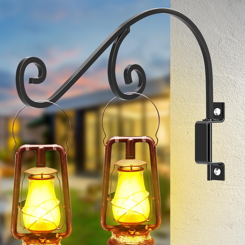 Swivel Plant Hangers Outdoor - 2 Pack 16 Inch Hanging