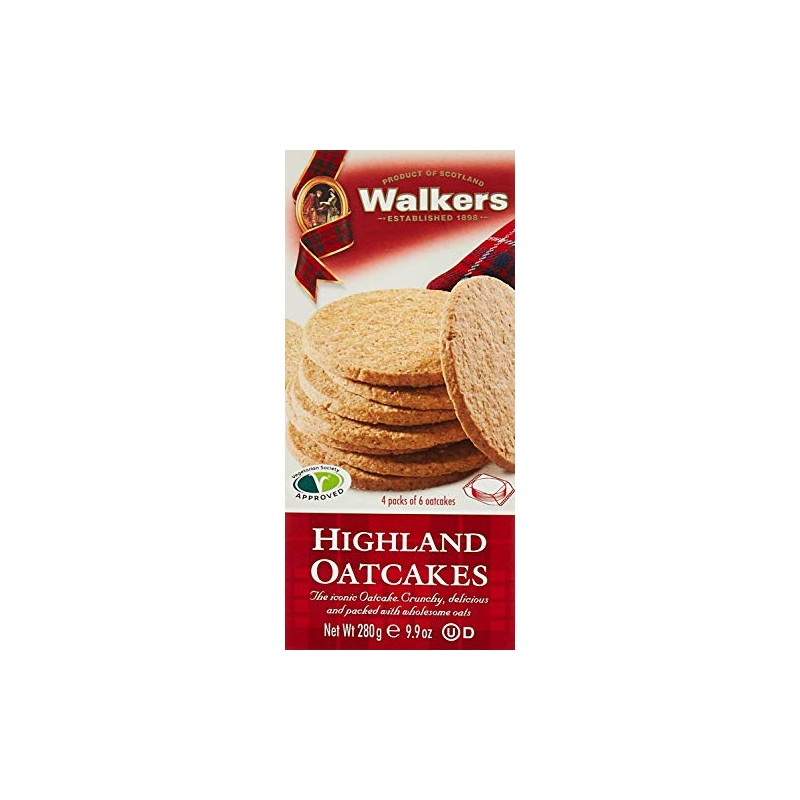 Walker's Shortbread Traditional Highland Oat Crackers, Scottish Crackers, 9.9 Oz