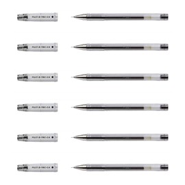 Pilot G-TEC-C4 Gel Rollerball Pens Ultra-Fine Tip 0.2 mm Pack of 6 Blackaa