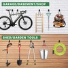 4-Piece Garage Hooks Wall Mount Storage Hanger with 4 Extension