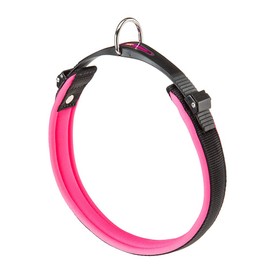 Ferplast Ergofluo Dog Collar, 43 cm x 51 cm, Fuchsia