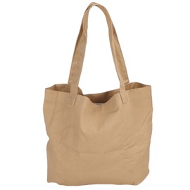 Canvas Tote Bag with Yoga Mat Carrier Women Yoga Pilates Gym Workout Shoulder Bag for Office Travel Apricot