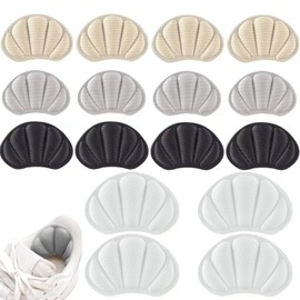 8 Pairs Heel Grips Liner for Men Women,Soft Heel Grips Shoes Cushion Pads, Heel Protectors Cushion Liners for Blisters Loose,for Loose Shoes Stop Heel Slip and Bliste.