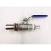 Quick Fit Weldless 316 Stainless Steel Ball Valve with Bulkhead