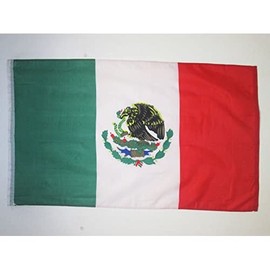 Mexico Flag 3' x 5' for fans - Mexican flags 90 x 150 cm - Banner 3x5 ft with hole - Drapeau Mexique AZ FLAG