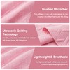 Lavsiry Pink Quilt Full/Queen Size Bedding Set, Summer Thin Microfiber