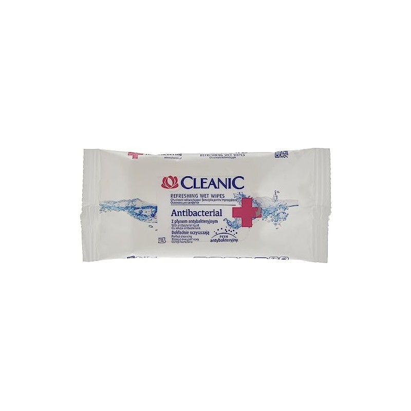 Cleanic Chusteczki or Antibacterial 1 Op. - 15 szt.