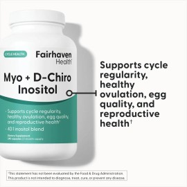 Fairhaven Health Myo-inositol Y D-chiro 401 240 Cpsulas