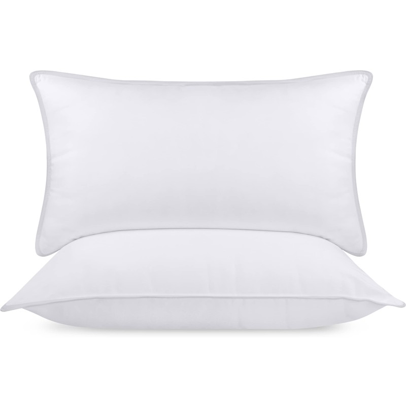 Utopia Bedding Bed Pillows for Sleeping (White), Queen Size, Set