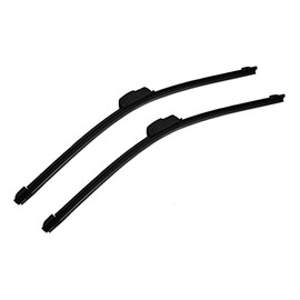 22''+22'' Premium All-Season Natural Rubber J-Hook Windshield Wiper Blades (Pack of 2) - OEM Quality, Bracketless & Frameless Design for Superior Auto Visibility