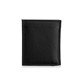 Josephine Osthoff Men's Wallet Credit Card Holder Small Purse Women's Slim Coin Purse with Coin Compartment Genuine Leather RFID Protection (911), black, coin purse