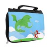 Knights & Dragon Name Ivo and Wash Bag for Boys