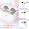 MHYALUDO - Case Compatible with AirPods 3rd Generation with Cleaning