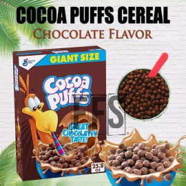 General Mills Cocoa Puffs Chocolate Breakfast Cereal with Whole Grains Milk 25.8 oz GIANT SIZE
