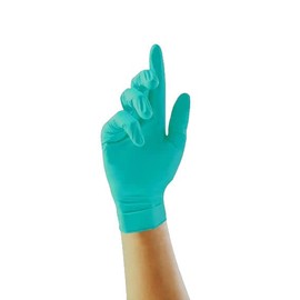 Ink Jungle Aqua (Opal) Nitrile Gloves GP0091 GP0092 GP0093 GP0094 GP0095 Examination Nitrile Gloves - Multipurpose, Powder Free and Latex Free Disposable Gloves, Box of 100 Gloves, Aqua (Medium)