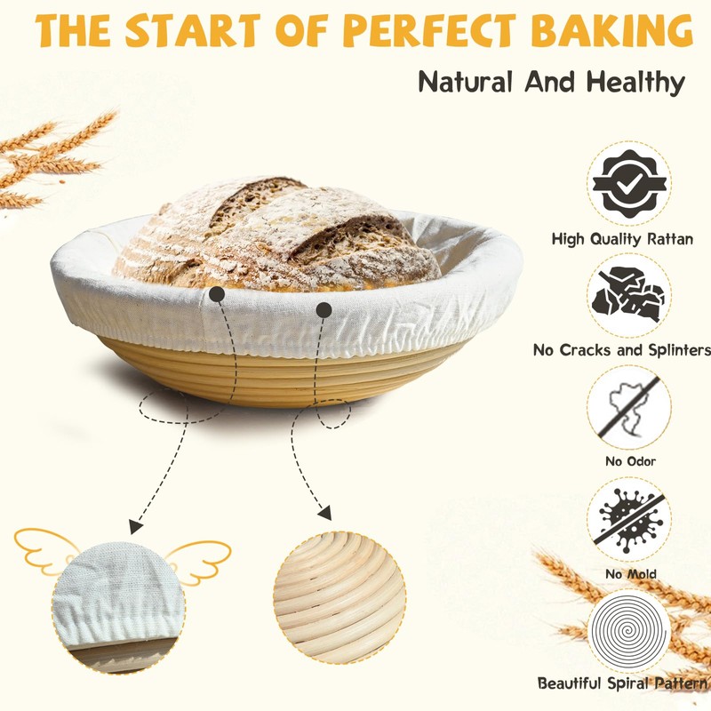 Advanced Cast Iron Dutch Oven for Baking, With Banneton Bread