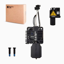 TEWIRROW Bamboo Lab Original P1P Hotend P1S Hardened Steel Hotend Kit Set with Fan, Complete Hot End Kit Assembly for Bambu LAB P1S,P1P 3D Printer (0.4MM)