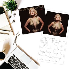Graphique 2025 Marilyn Monroe Mini Wall Calendar | 7” x 7” | Thick Paper | Home & Office Organizer | Large Monthly Grid | 3 Languages & Marked Holidays | 4 Month Preview Page for 2026