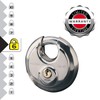 Master Lock Cadenas Disque Inox Argent 70 mm