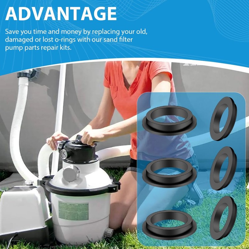HOTUT Pool O-Rings Replacement Part for Intex 6 Pieces Pool