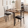Garvee Dining Table Set for 2,Square Table and 2 Chairs
