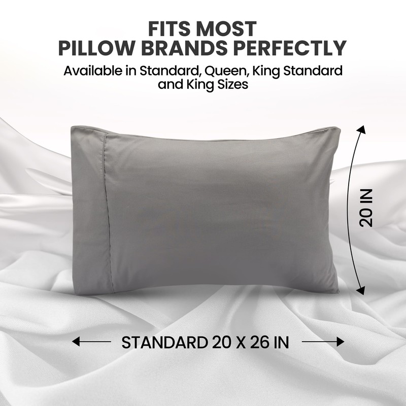 Utopia Bedding Pillow Cases Queen Size 2-Pack – Soft Brushed