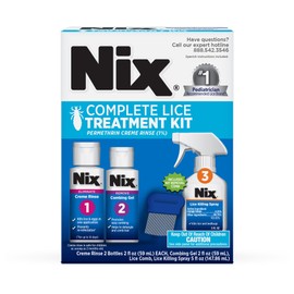 Nix Complete Lice Treatment Kit, Lice Treatment for Hair, Lice Spray for Home, Lice Comb