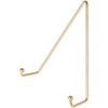 Bard's Shiny Gold-toned Wall Mountable Plate Hanger, 7.5" H x