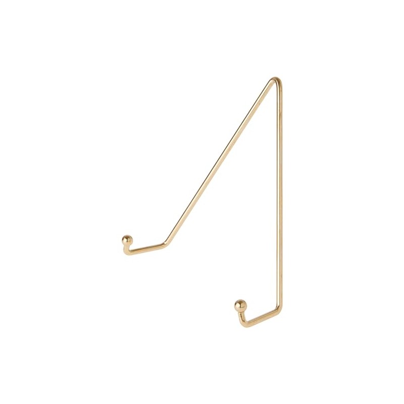 Bard's Shiny Gold-toned Wall Mountable Plate Hanger, 7.5" H x