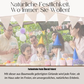 Bunting Children's Room 4 m – Garland Outdoor – Bunting Outdoor Weatherproof Ideal for Any Occasion – Bunting Offers a Unique Decoration