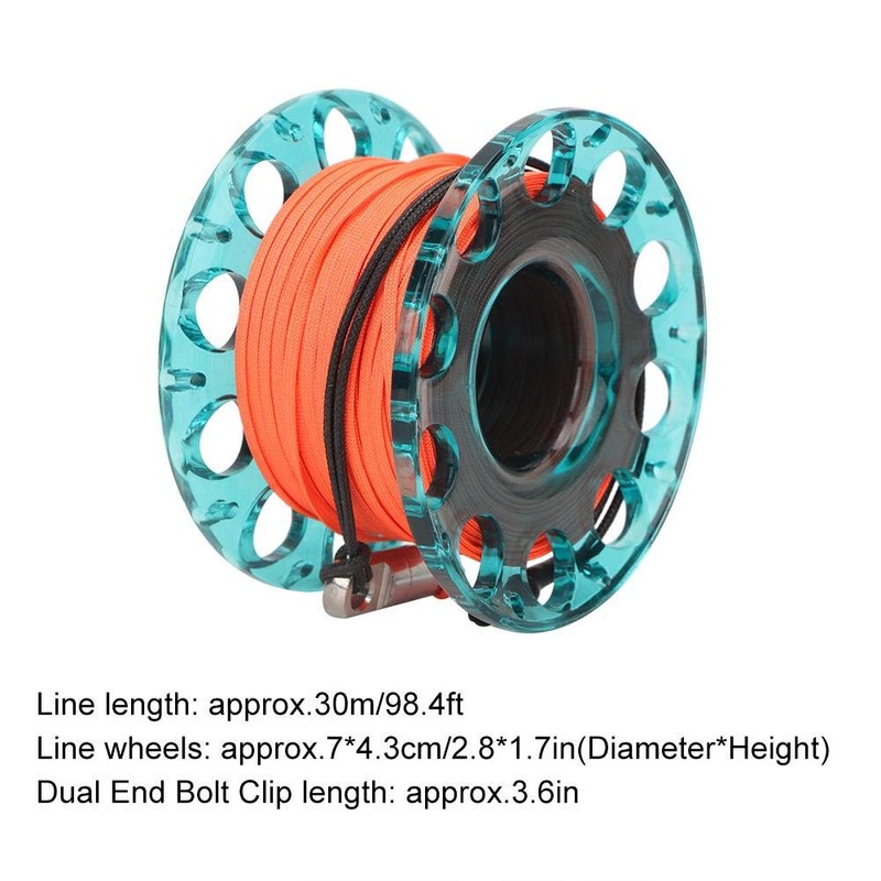 Keenso 30m Scuba Diving Spool, Reel Diver Spool Reel Cave