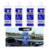 JOYCOURT 4PCS Portable Handicap Placard Holder, Ultra Transparent Disabled Parking