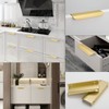 goldenwarm 5pack Matte Gold Drawer Handles 128mm Gold Profile Handle