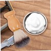 Baluue 1Set Men Beard Shaving Brush and Bowl with Holder