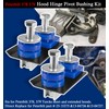Replacement for Peterbilt 377 378 379 Hood Bolt Bushing Kit,