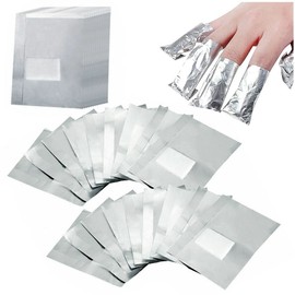 200Pcs Nail Polish Remover Gel Nail Foil Wraps Aluminium Soak Off Foils Cotton Pads Gel Nail Polish Wraps Removal Tool Finger Nail Polish Remover with Lint Free Lager Cotton Pad