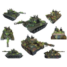 MT Military Set of 2 camouflage nets as 1:16 RC tank accessories such as a roll for the cannon tube and tower as well as Icelandic moss bushes for camouflage (forest and grassland)