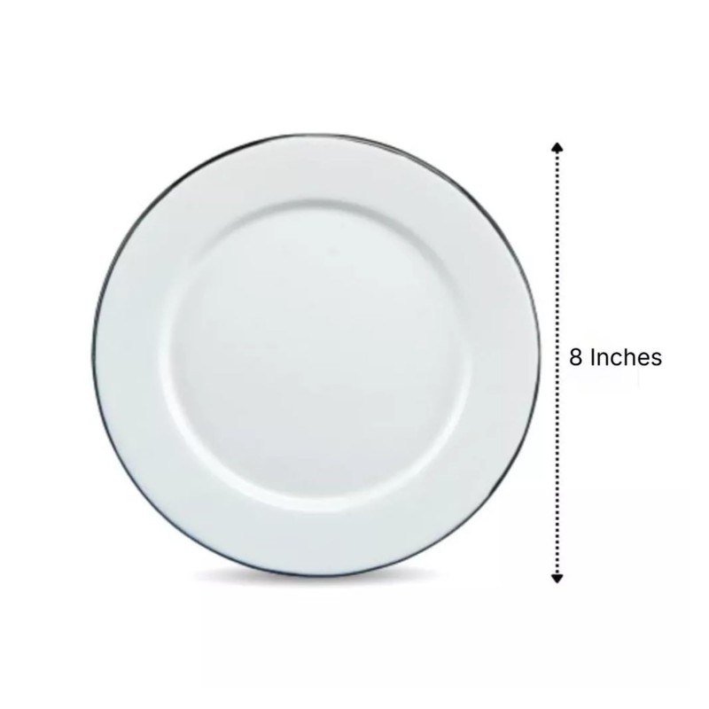 Granite Ware 8-Inch Enameled Steel Dinner Plate Set - Set