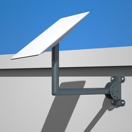 Foboull Starlink Long Wall Mount 𝗳𝗼𝗿 𝗦𝘁𝗮𝗿𝗹𝗶𝗻𝗸 𝗦𝘁𝗮𝗻𝗱𝗮𝗿𝗱 𝗔𝗰𝘁𝘂𝗮𝘁𝗲𝗱, 17 Inch Starlink Actuated Mounting Kit, with Starlink Gen 2, Suitable for Wall Buildings