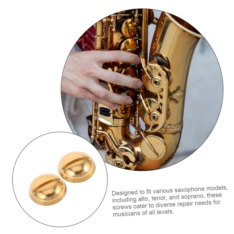 SUPVOX 2pcs Saxophone Thumb Rest Screws Durable Musical Instrument Repair