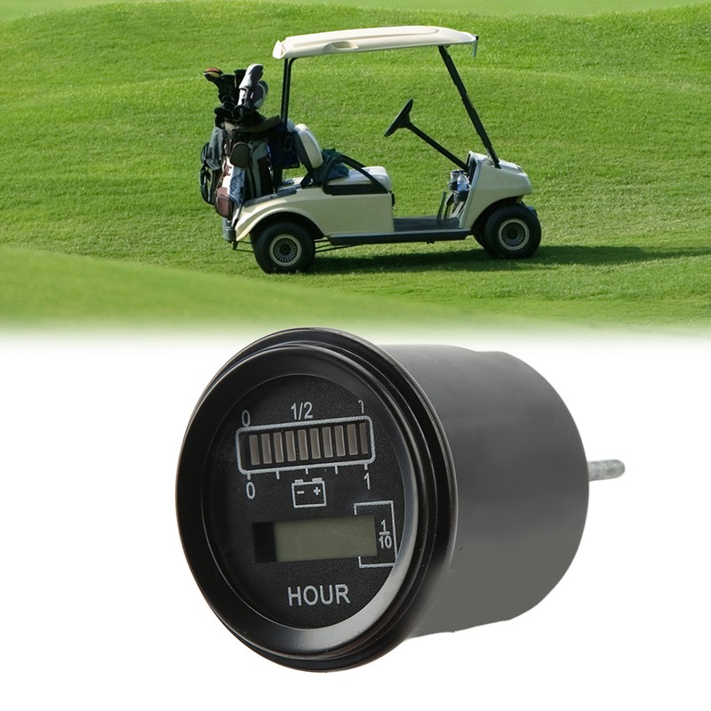 24V Round Battery Gauge 10 Levels LED Battery Indicator for