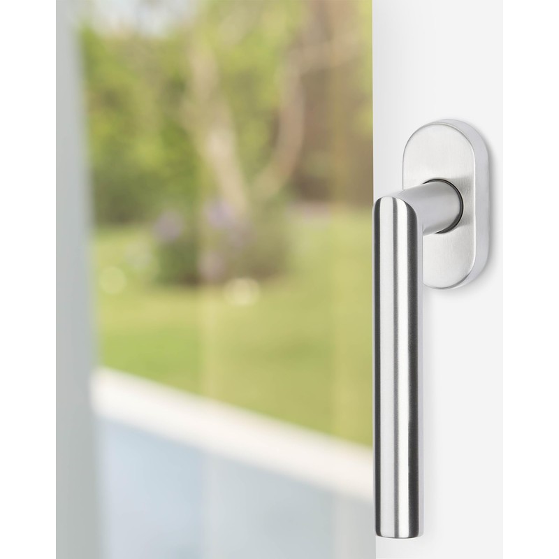 Gedotec Window Handle, Pack of 5, Stainless Steel, Window Olive