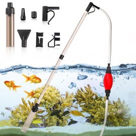 Peohud Aquarium Siphon Vacuum Cleaner, Multifunctional Fish Tank Cleaner, Aquarium Gravel Cleaning Kit for Water Changing, Sand Cleaning
