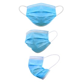 Disposable Face Mask 3-Ply Blue Pack of 50