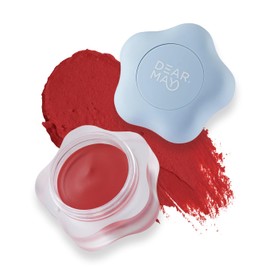 DEARMAY Pure Falling Mood Lip Pot No. 05 Stolen Kiss 0.23 Oz. Vegan Lip Stain Lip & Cheek Multi-Use Tint With Hydrating Formula for Smooth Soft Blend Without Dryness or Fine Lines, Korean Makeup